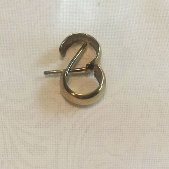 Gold Plated Tiny Hoop Pierced Earrings - Picture 2 of 6